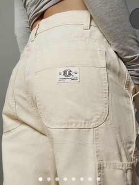 BDG Cream Relaxed Carpenter Jeans - Women's Utility Style Size 26